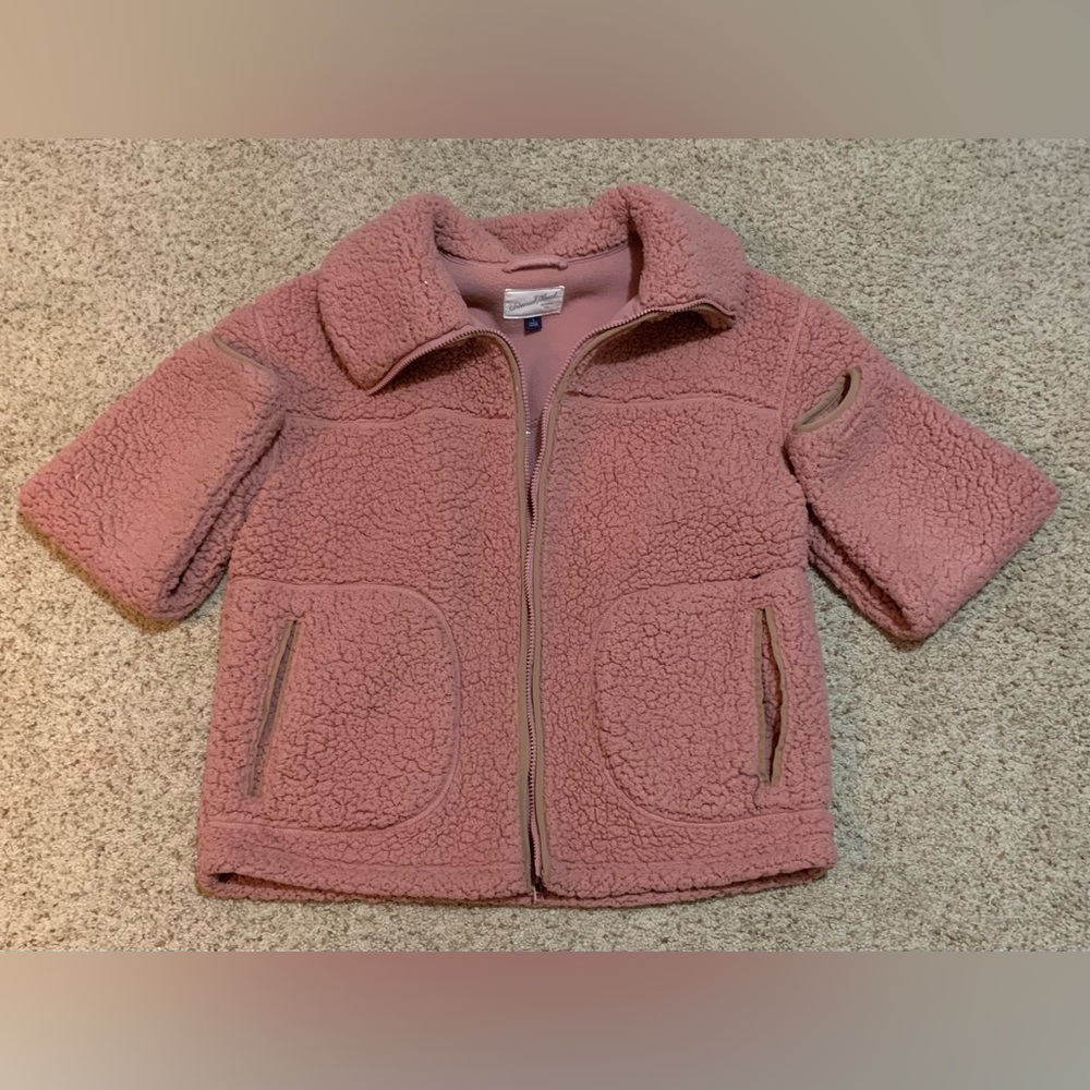 Pink Cozy Faux Jacket